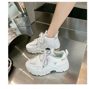 women's autumn new lace-up colorblock sports